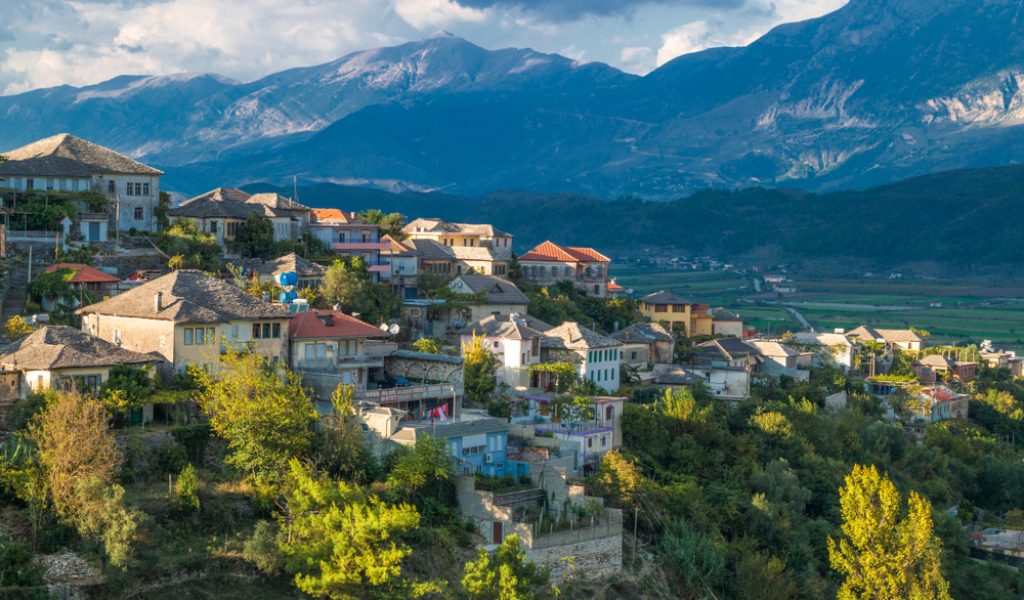 View,Of,Old,Town,Gjirokaster,,Albania